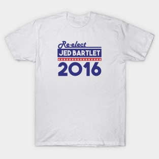 Re-Elect Jed Bartlet 2016 (Bold Stars) T-Shirt